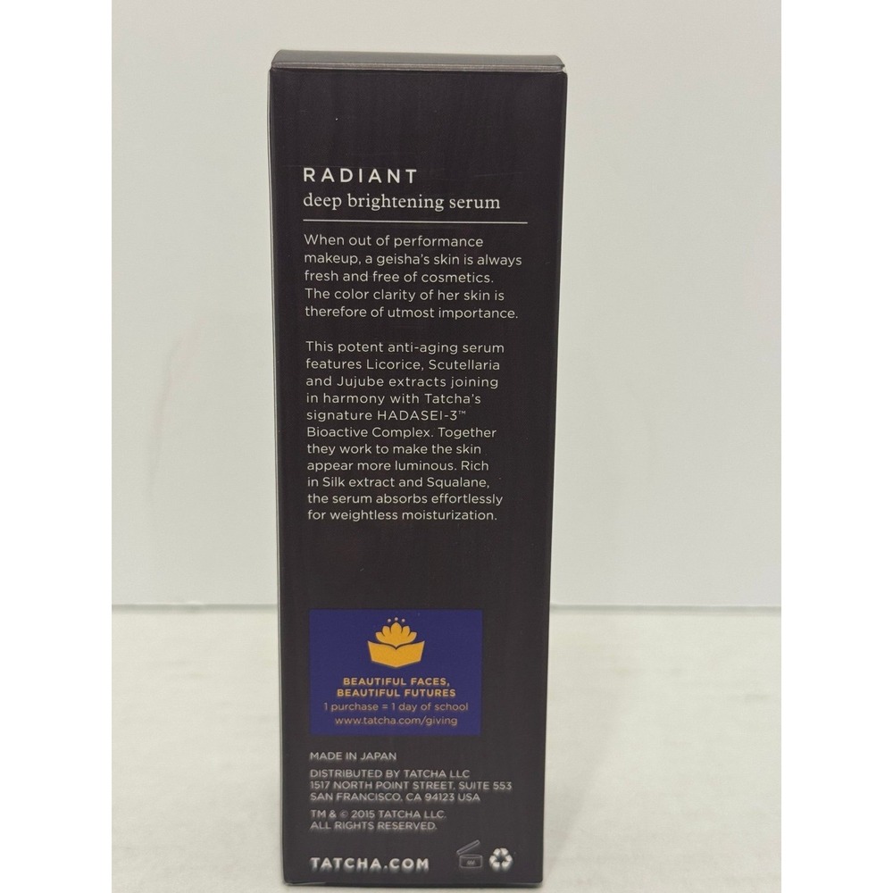 Tatcha Radiant Deep Brightening Serum 1.7 oz NEW - Picture 5 of 8
